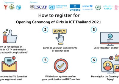 Opening Ceremony of Girls in ICT Day 2021 Thailand: Registration Guide
